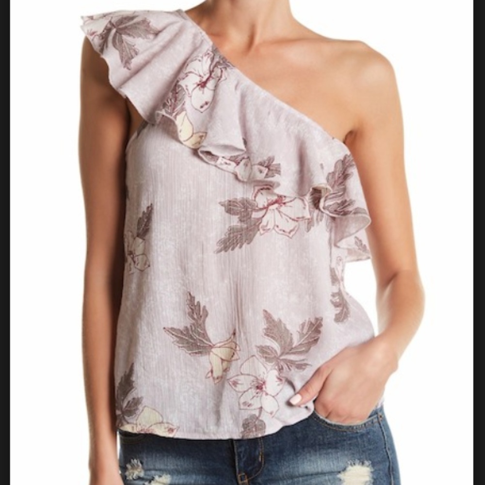 Melrose and Market | Floral One Shoulder Top